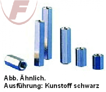 Distanzrolle, Kunststoff, I/I-Gewinde M3x5mm