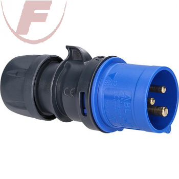 16A, CEE-Stecker blau 2-polig + PE, 6h, IP44 - ABL S31S20