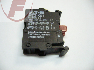 EATON M22-K01 Kontaktelement 1 Öffner, Front