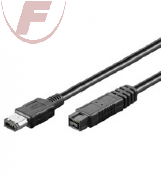 FireWire-Kabel, 1,8m, 400 9pol. Stecker> 6pol. Stecker, IEEE1394