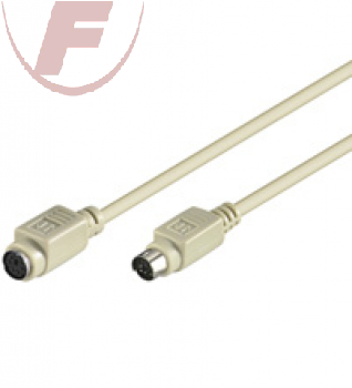 PS/2 Verlängerung, 2m, PS/2 Stecker> PS/2 Kupplung