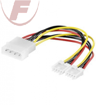 Strom Adapter intern, 5,25" Molex-Stecker> 3,5" Floppy-Kupplung