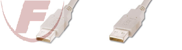 USB-2.0 Kabel, USB-A/A Stecker/Stecker, 1,00m