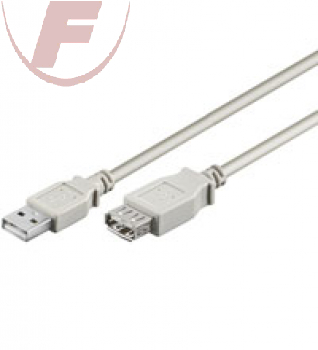 USB-2.0 Verlängerung, 0,60m, USB-A/A Stecker/Buchse