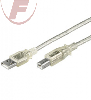 USB-2.0 Kabel, USB-A/B Stecker/Stecker, 1,00m