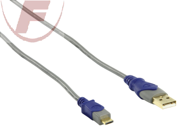 USB-2.0 Kabel, USB-A Stecker/USB-micro"A" Kabel, 1,80m