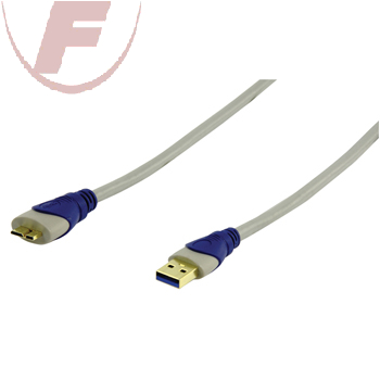 USB-3.0 Kabel, USB-A/USB-micro"B", 3,00 m