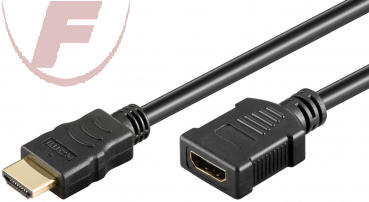 High Speed HDMI™-Verlängerung 0,5m, mit Ethernet - HDMI Stecker (A)/HDMI-Buchse