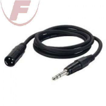 Stereo-Klinkenstecker 6,3 / XLR Stecker, 1,5m - Audiokabel