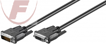 DVI-D Verlängerungskabel, 2m, Dual-Link (24+1 pin), Full HD, Stecker> DVI-D Buch