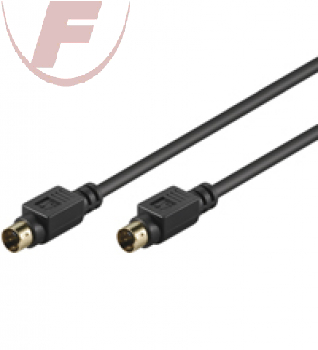 S-Video Kabel 1,0m, 4-pol. mini DIN-Stecker> 4-pol. mini DIN-Stecker