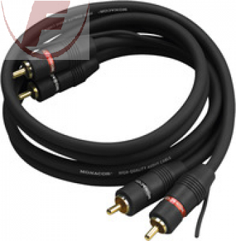 Cinch-Anschlußkabel, Stereo, 5m, 2 x Cinch-Stecker> 2 x Cinch-Stecker und Remote