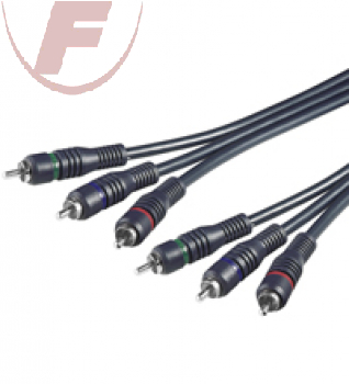 Component-Kabel RGB/YUV Video 3x Cinch 2 m