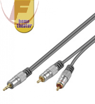 Klinken/Cinch-Kabel 10m, 3,5mm stereo Stecker > 2x Cinch Stecker - home theater