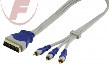 SCART/Cinch Component-Kabel 1,5 m