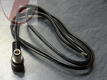 Anschlußkabel 50cm, 6,0 / 3,0mm Winkelstecker > 2x blank