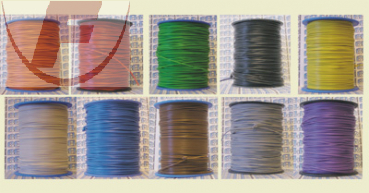 Schaltdraht 1x0,5mm Ø schwarz - 100m Ring -