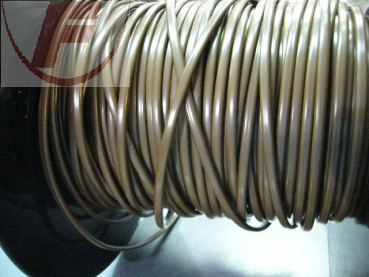 H03VVH2-F 2x0,75mm² PVC-Schlauchleitung - Meterware - braun (NYLHYF)