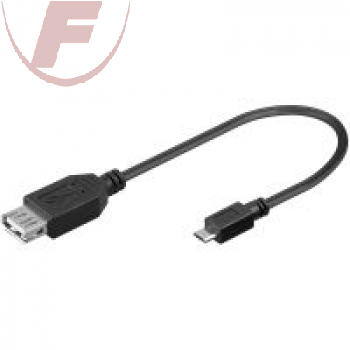 USB 2.0-Buchse (Typ A) > USB 2.0-Micro-Stecker (Typ B), 0,2m