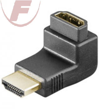 Adapter: HDMI Stecker 90°/Buchse, Winkel