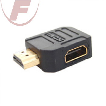 Adapter: HDMI Stecker/Kupplung, Abgang nach links