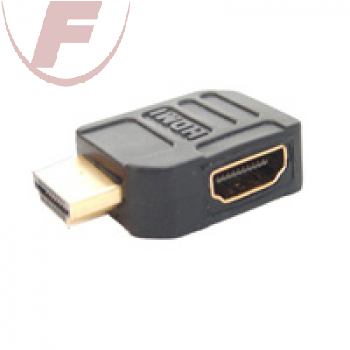 Adapter: HDMI Stecker/Kupplung, Abgang nach rechts