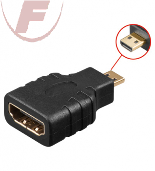 Adapter: HDMI A-Buchse/HDMI D (Micro)-Stecker