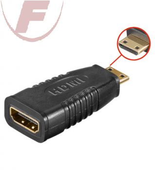 Adapter: HDMI A-Buchse/HDMI C (Mini)-Stecker