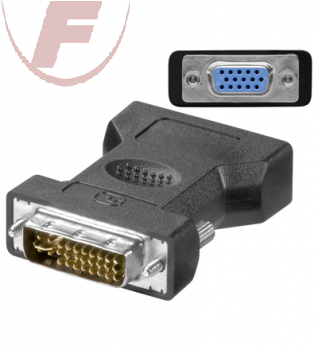 Adapter: DVI (24+5) Stecker / 15pol VGA HD-Buchse