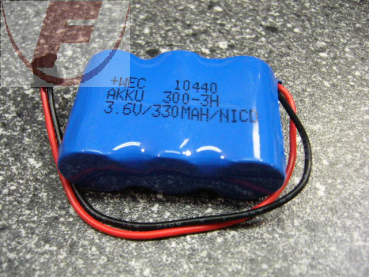 Akkupack Ni-CD 2/3 AA 3,6V 300 mAh mit Hirose-Stecker