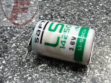 Batterie Lithium 1/2 AA 3,6 V 1200 mAh Einzelprint