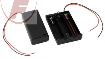 AA (Mignon), Batteriehalter für 3 Zellen, geschlossenes Gehäuse mit Schalter
