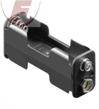 AA (Mignon), Batteriehalter für 2 Zellen, Druckknopf