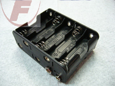 AA (Mignon), Batteriehalter für 10 Zellen, Druckknopf