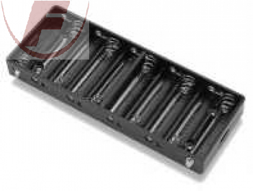 AA (Mignon), Batteriehalter für 10 Zellen, Lötanschluß