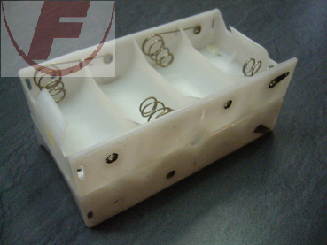 D (Mono), Batteriehalter für 8 Zellen, Lötfahnen