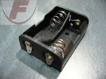 N (Lady), Batteriehalter für 2 Zellen, Lötfahnen