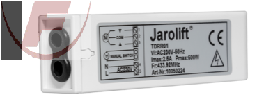 TDRR 01, Funkempfänger - Aufputz - JAROLIFT
