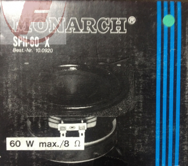 SPH-60X, 5 ", Breitbandlautsprecher, 30/60 Watt, 8 Ohm - MONARCH®