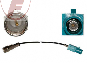 Fakra "Z Codierung" (universal) M (männlich) mit RG174 Kabel an FME/M Stecker, L