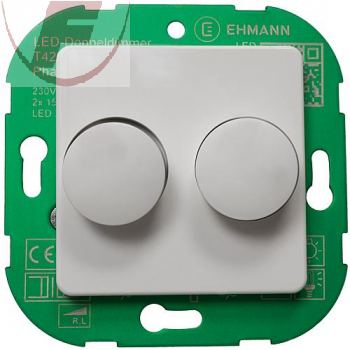 Universal- Doppeldimmereinsatz Phasenanschnittdimmer