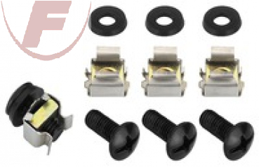 MZF-8645, Käfigmuttern-Schraubenset zum Einbau von 482-mm-Einschüben (19") in Ra