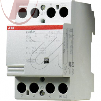 Schütz, 400/230VAC, 63A, 4Schließer - ABB Stotz ESB 63-40