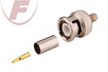 UG88UC59, BNC-Crimp-Stecker - für RG 59/U Kabel mit Goldpin