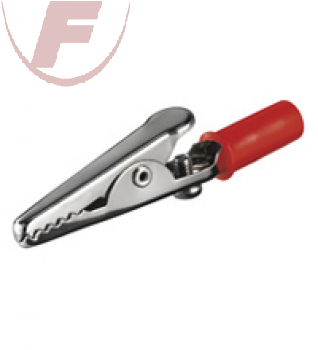 Krokodilklemme rot 50 mm