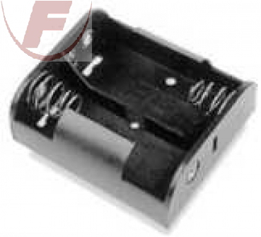 C (Baby), Batteriehalter für 2 Zellen, Druckknopf