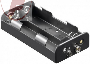 C (Baby), Batteriehalter für 4 Zellen, Druckknopf