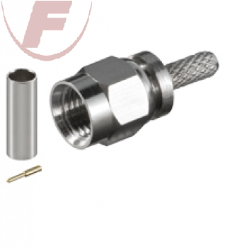 SMA-Stecker für RG 174/U Kabel, Crimp