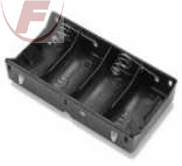 C (Baby), Batteriehalter für 4 Zellen, Lötfahnen