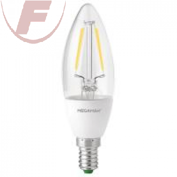 E14 LED-Kerze, Filament, 3Watt, 220lm, 2700K, 330°, dimmbar - Megaman 21076
